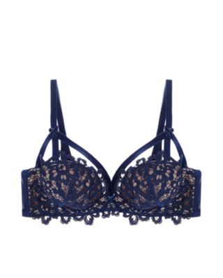 Dita Von Teese Black Dahlia Balconette Bra in blue