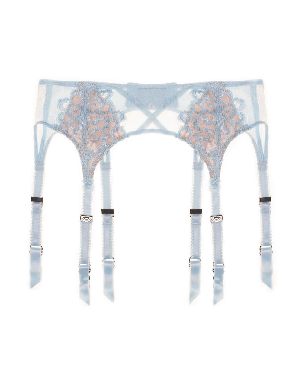 Dita Von Teese Black Dahlia Suspender in blue