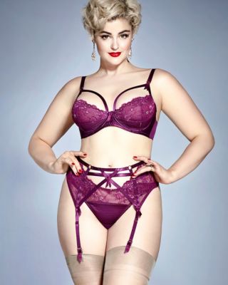 Dita Von Teese Madame X Underwire Bra in purple
