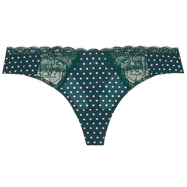 Blush Spotlight Thong in green