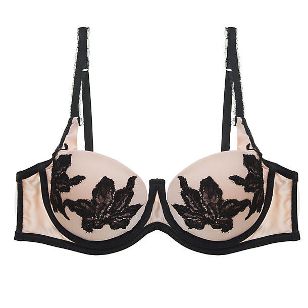 Dita Von Teese Park Avenue Plunge Bra in beige