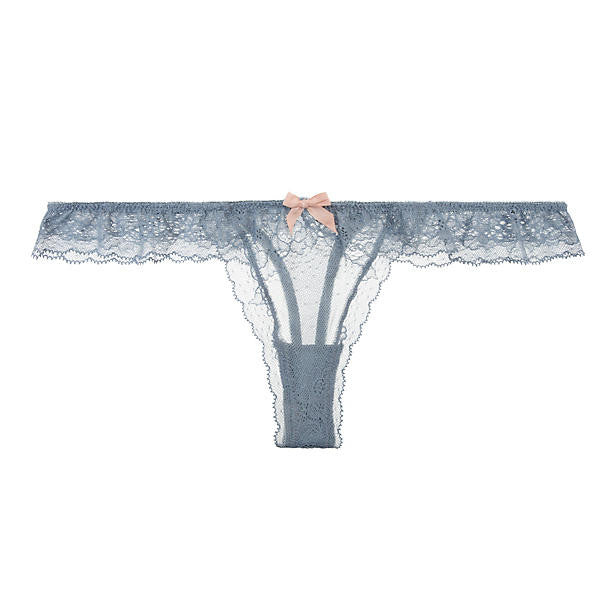 Eberjey Michaela Ruffle Thong in blue