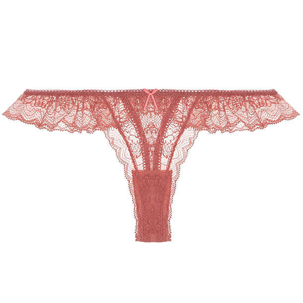Eberjey Marissa Ruffle Thong in red