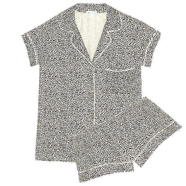 Eberjey Sleep Chic Short PJ Set in black