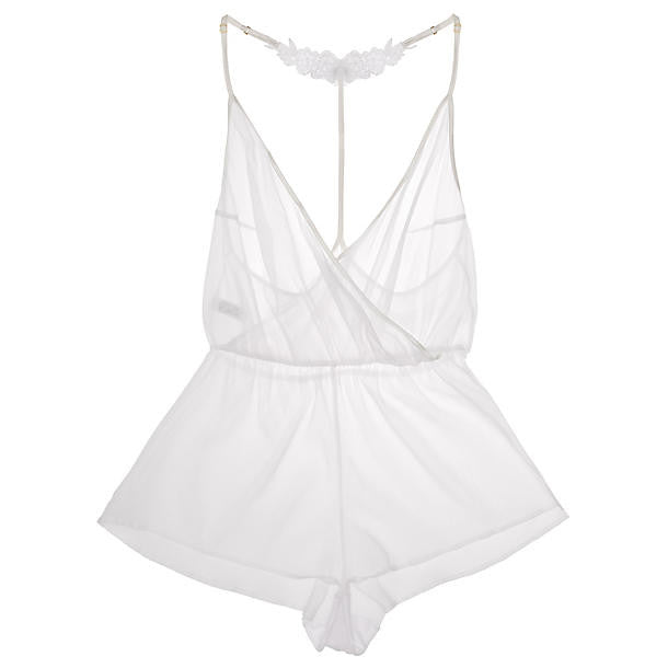 Fleur of England Ophelia Playsuit in white