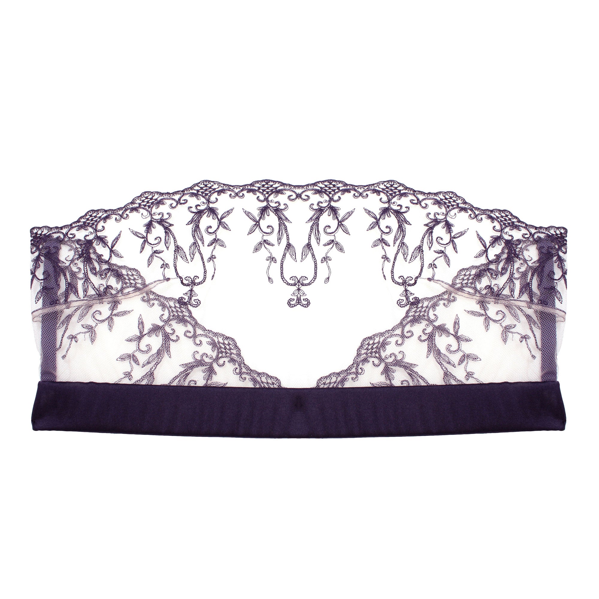 Fleur of England Muse Strapless Boudoir Bra in purple