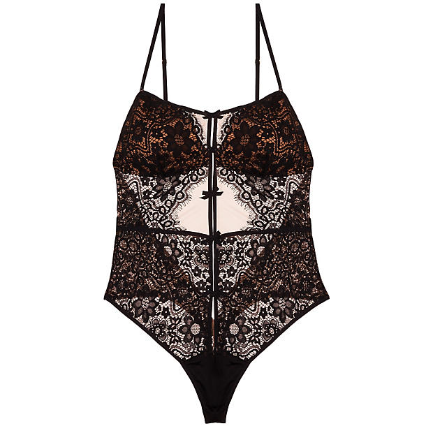 For Love & Lemons Kate Bodysuit in black