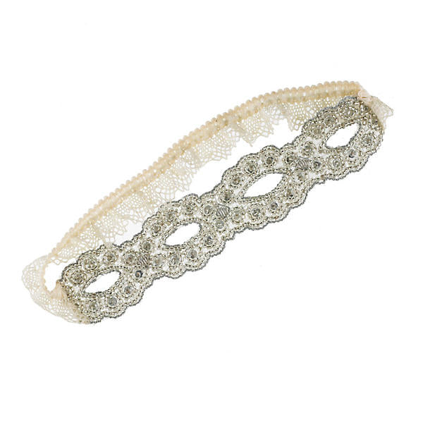 Florrie Mitton Goddess Garter in white