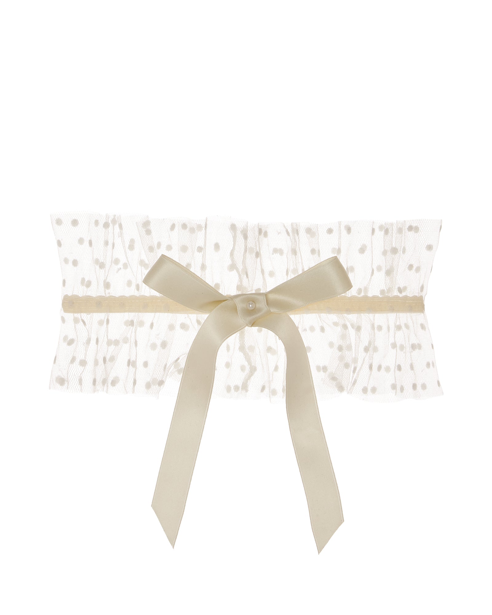 Florrie Mitton Innocence Garter in white