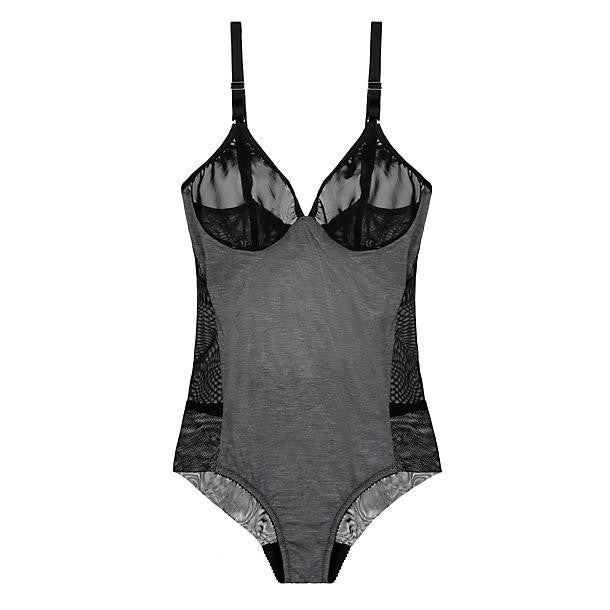 Fortnight Lingerie Willow Bodysuit in gray