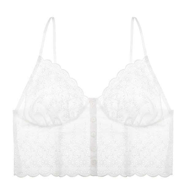 Hanky Panky Eyelet Crop Tank in white