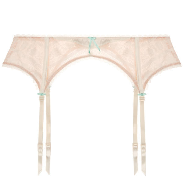 Heidi Klum Intimates Paradise Promises Suspender Belt in beige