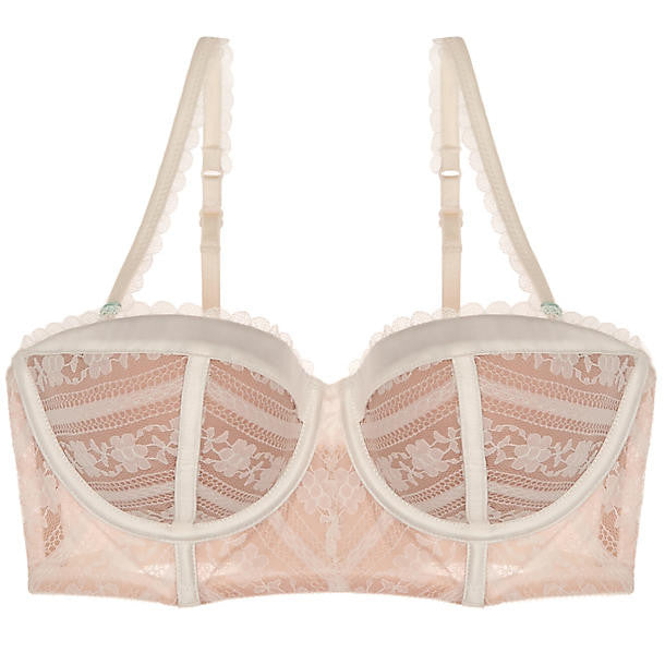 Heidi Klum Intimates Paradise Promises Strapless Longline Bra in beige