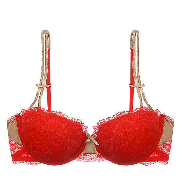 Heidi Klum Intimates Heat Wave Contour Balconette Bra in red