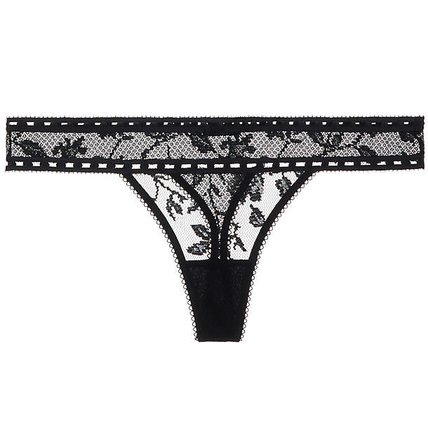 Heidi Klum Intimates Tuberose Tryst Thong in black