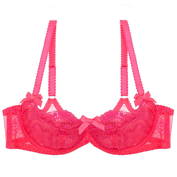 L'Agent Vanesa Non-Padded Demi Bra in pink