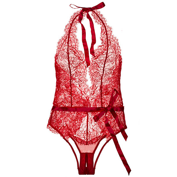 L'Agent Idalia Playsuit in red