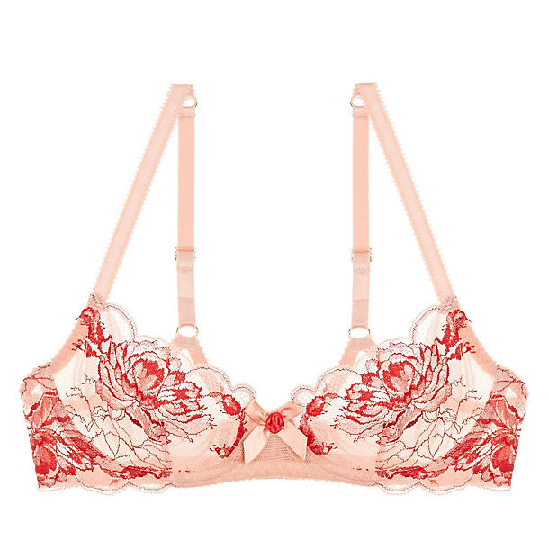 L'Agent Dani Non-Padded Balcony Bra in pink