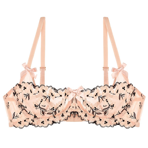 L'Agent Kaity Non-Padded Balcony Bra in pink