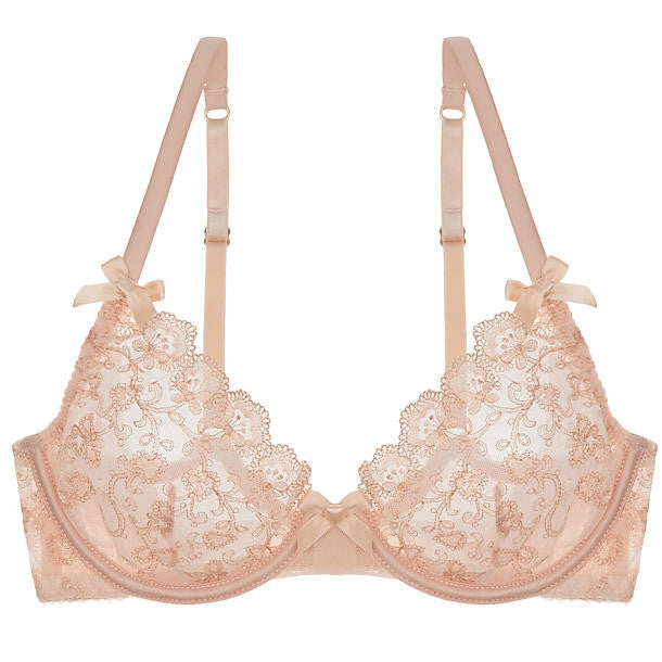 L'Agent Camilla High Apex Bra in beige