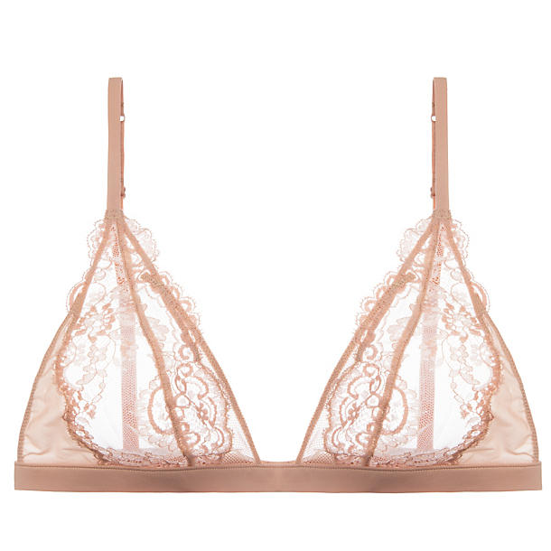 La Perla Jazz Time Triangle Bra in beige