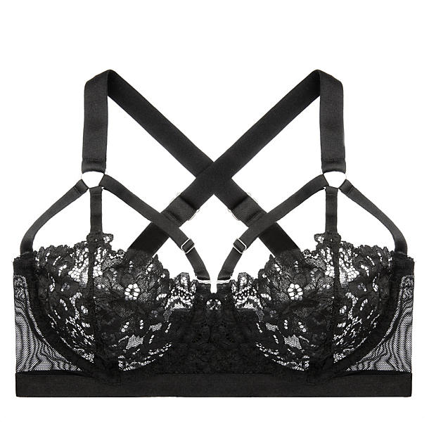 Lonely Lulu Underwire Bra in black