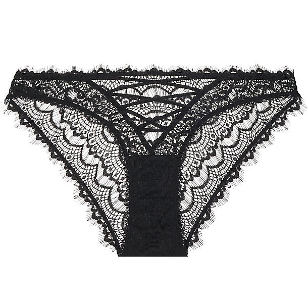 Mimi Holliday Bisou Bisou Plum Corset Knicker in black