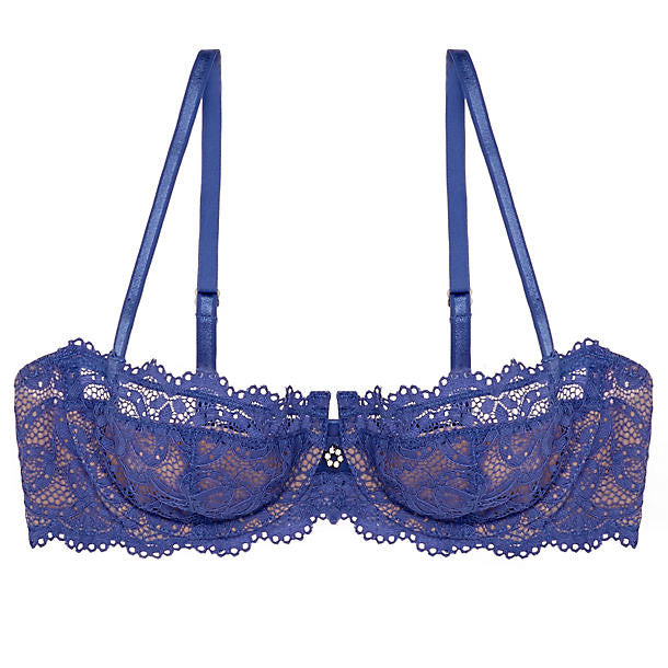 Montelle Keyhole Balconette Bra in blue