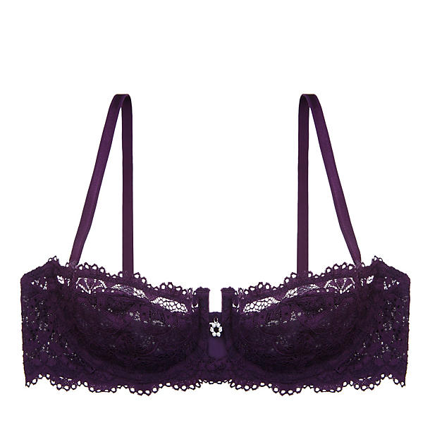 Montelle Keyhole Balconette Bra in purple