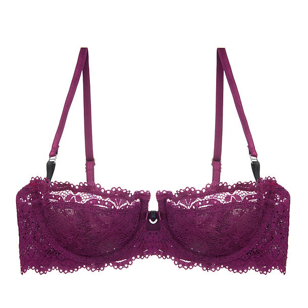 Montelle Keyhole Fantasy Balconette Bra in red