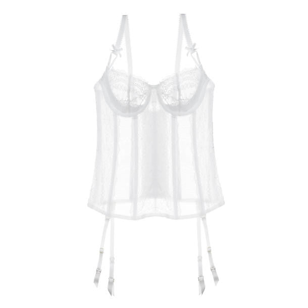 Myla Nicole Basque in white