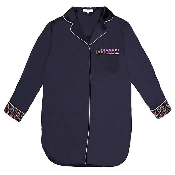 Olivia von Halle Poppy Zayna Nightshirt in blue