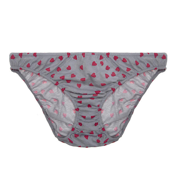 Only Hearts Heart Print Organic Cotton French Bikini in multi