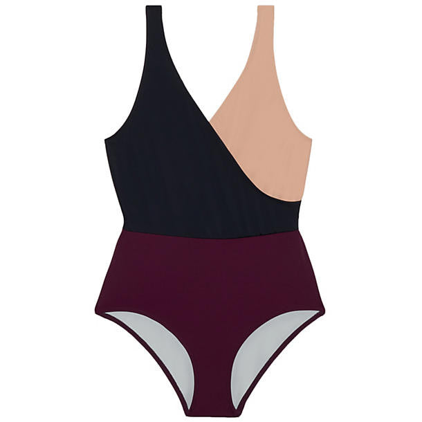 Solid & Striped Ballerina Swimsuit in red