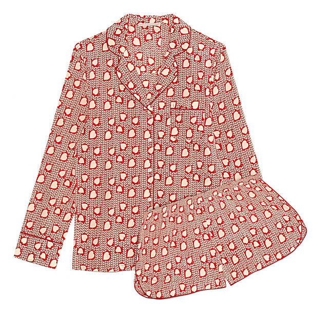 Stella McCartney Poppy Snoozing PJ Set in red