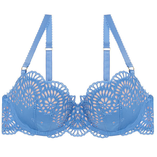 Stella McCartney Rachel Shopping Balconette Bra in blue