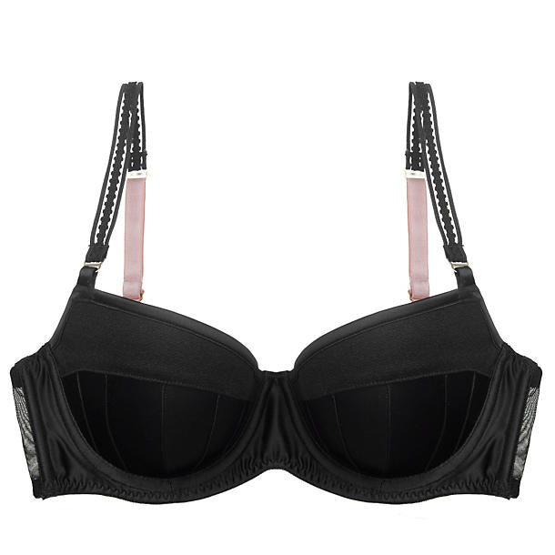 Stella McCartney Cherie Sneezing Balconette Bra in black
