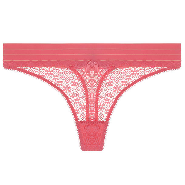 Stella McCartney Millie Drawing Thong in pink