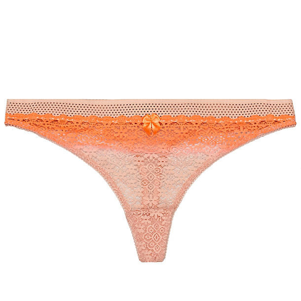 Stella McCartney Millie Drawing Thong in orange
