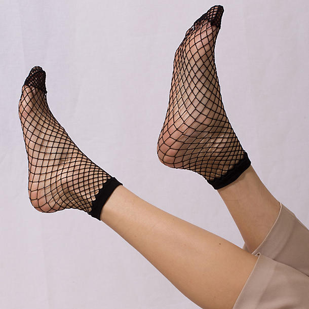 The Great Eros Calzetto Fishnets Socks in black