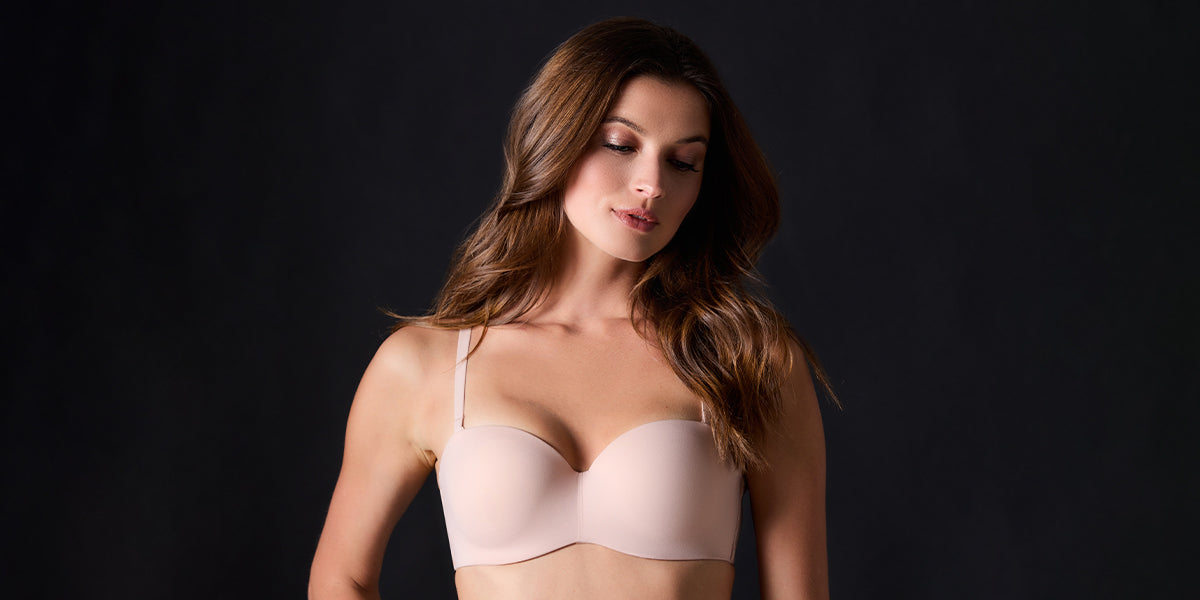 Only Hearts Women's Second Skins Strapless Convertible U-Wire Bra, Nude,  Large : : Clothing, Shoes & Accessories