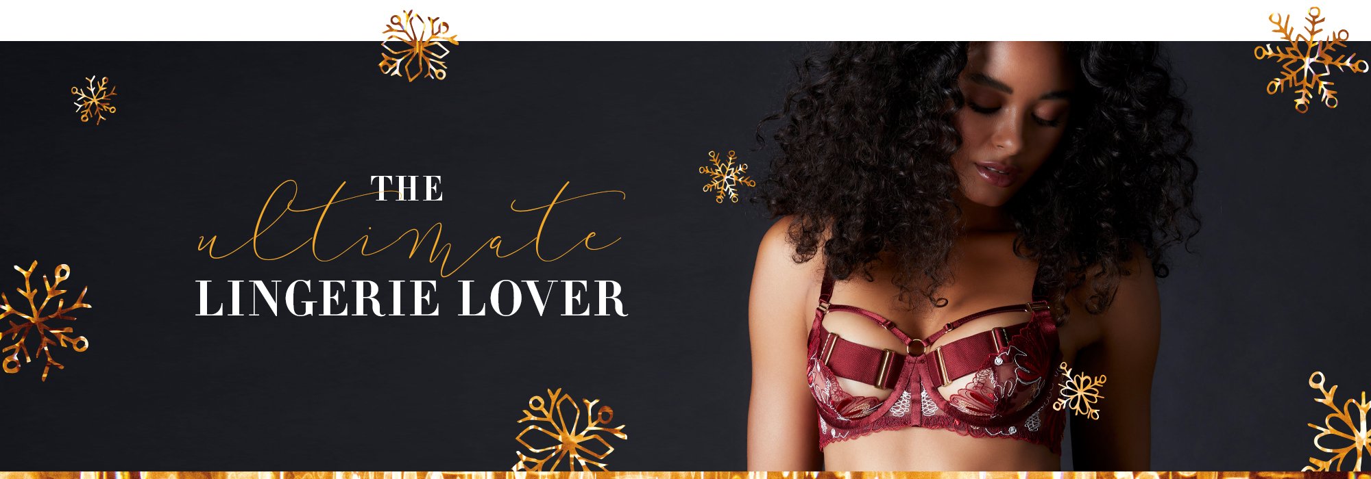 Model wearing Bordelle Botanica Balconette Wire Bra in a dark maroon color.