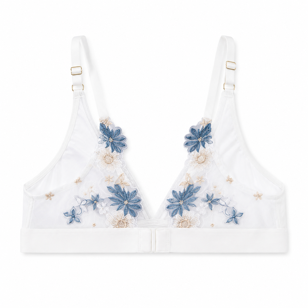SWM-B1 - Sweet Modal Bralette in white | huit-lingerie