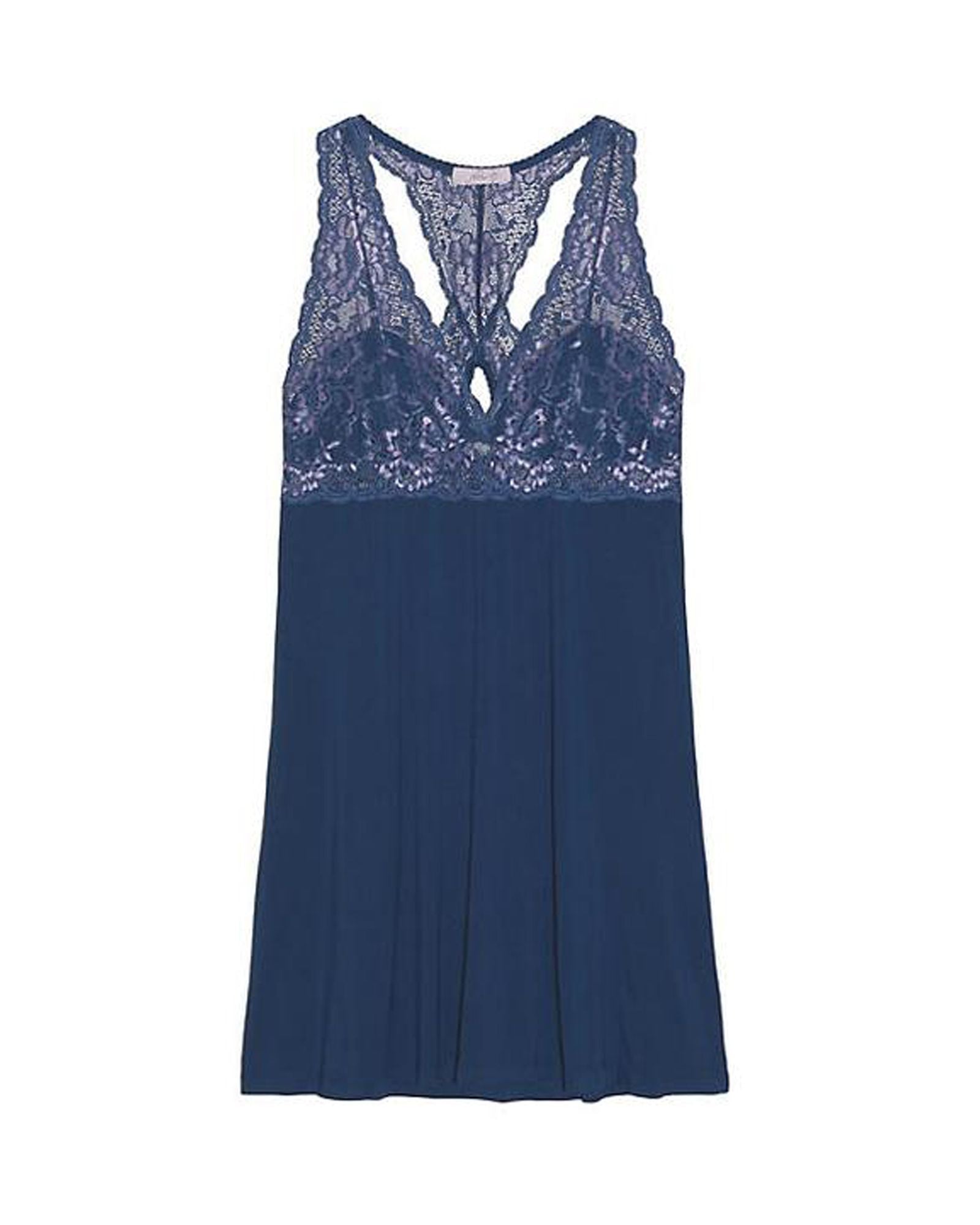 Fleur't Whispers of Love Lace Chemise in blue