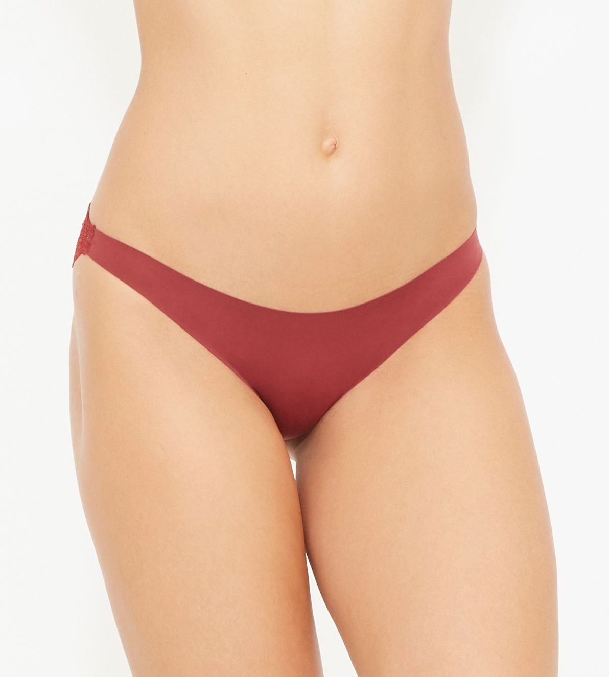 Stella McCartney Stella Smooth & Lace Bikini in red