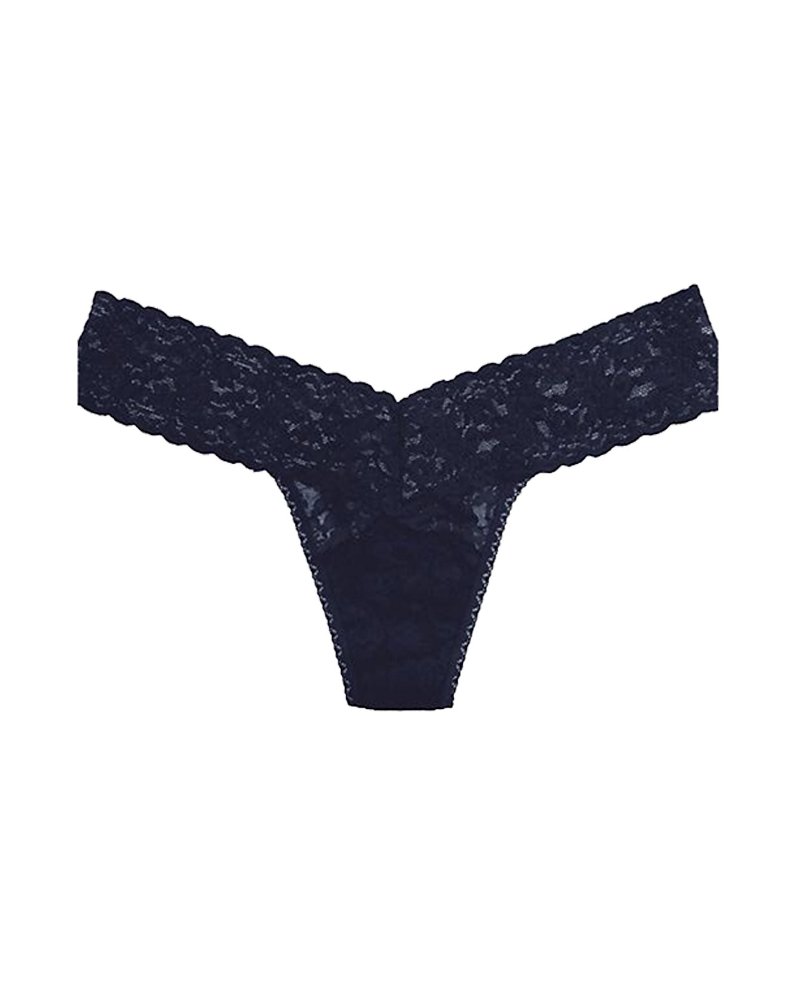 Hanky Panky Signature Lace Low-Rise Thong in blue