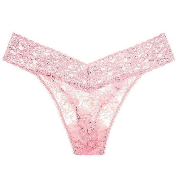 Hanky Panky Signature Lace Original Rise Thong in pink