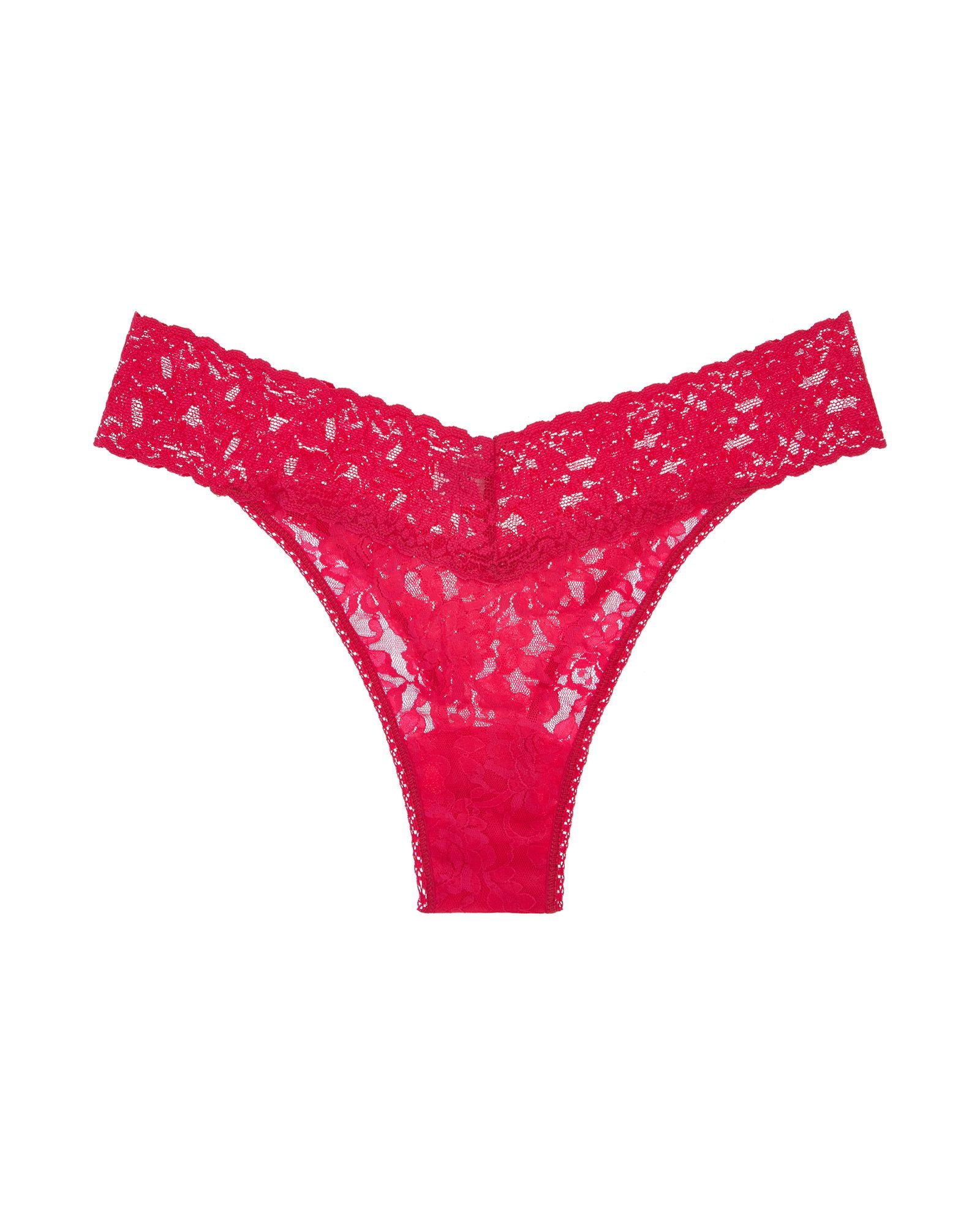 Hanky Panky Signature Lace Original Rise Thong in pink