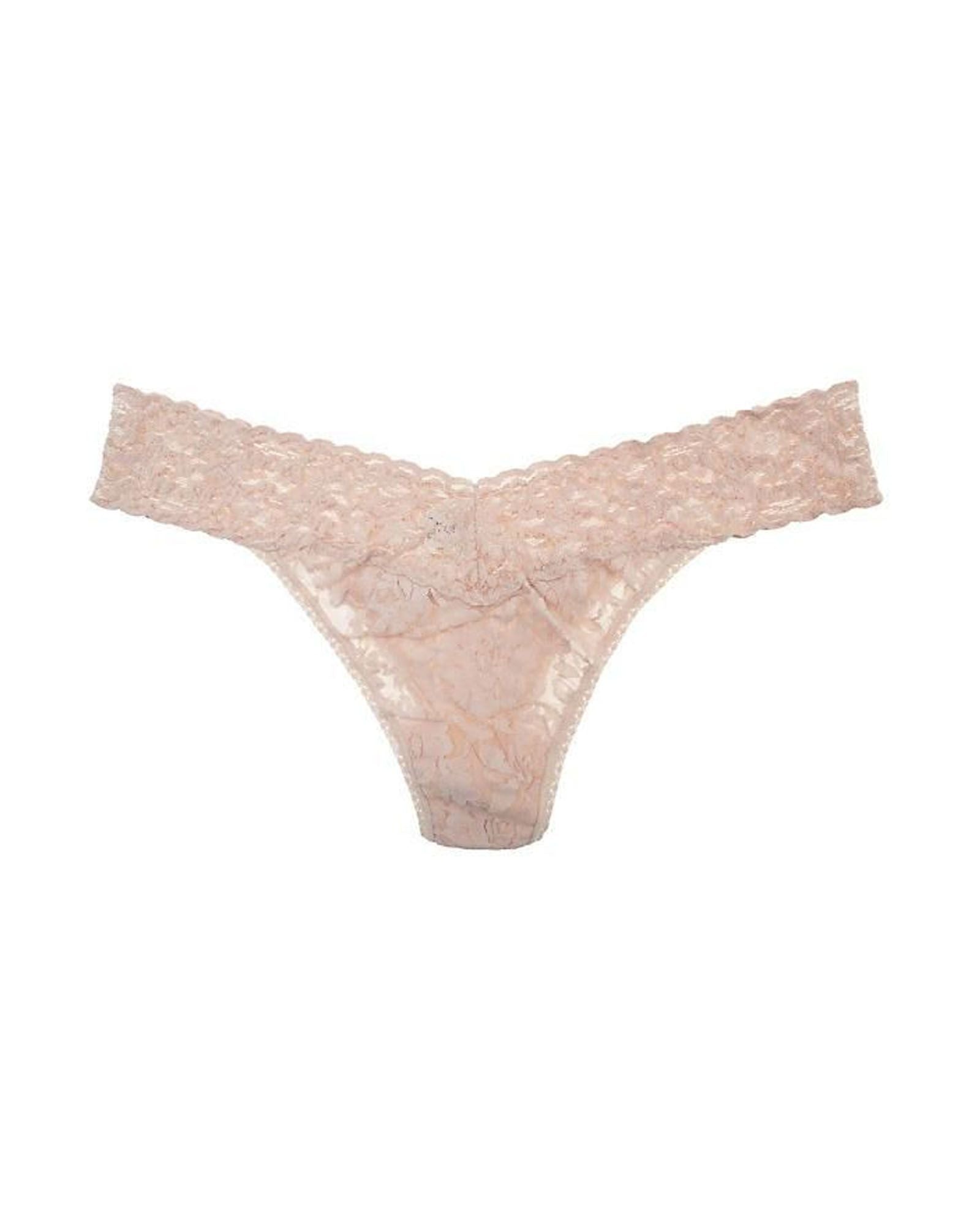 Hanky Panky Signature Lace Original Rise Thong in beige