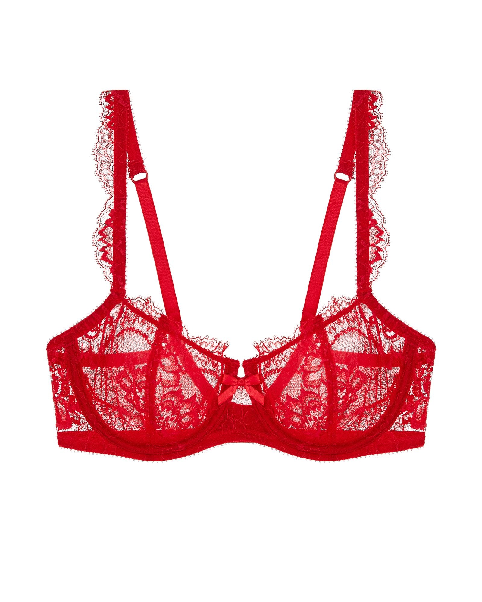 Journelle Isabel Balconette Bra in red